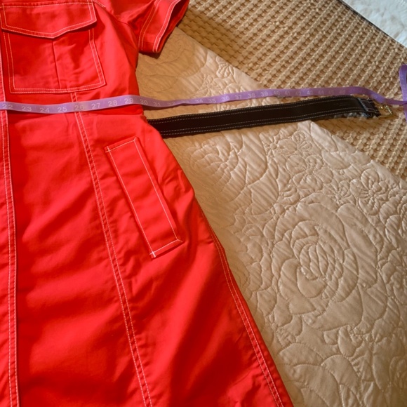 Michael Kors Summer Dress size 12 Bright Red/Orange - Picture 5 of 13